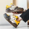 Frühlings- und Sommermode-Plattform für bequeme, flache, lässige Sneaker mit Schnürung, Skateboard-Sneaker für Herren, Basket Homme