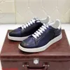 Baskets en cuir BERLUTI Chaussures décontractées Berlut's New Men's Calf Leather Poli Sports Shoes Scritto Pattern Fashion Lace Up Casual Shoes HBOX