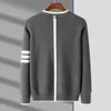 Men's Sweaters Casual Round Neck Sweater Autumn And Winter Thick Warm Knitted Top Fashion Long Sleeve Pullover