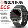 Watches G08 Medical Grade ECG Health Monitor Smart Watch Men Women Multichannel Optical Body Temperature Blood Pressure SpO2 Smartwatch