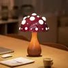 Amanita svamplampa med LED -tricolored glödlampa AC eller USB varmt ljus Biomimetiskt fluga Agaric Desk för Living Roombedside El 240108