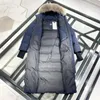 Women's Trench Coats 2024 Woman Fur Puffer Coat Fashion Long Winter Classic Pattern Down Jackets Designer Womens Jacket High Quality