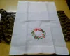 Fashion Unisex Handkerchiefs 12PCS/Lot 14x22White Linen Vintage Holiday Handkerchief Embroidered Floral Hankies For Ocns 240108