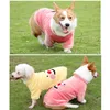 Vêtements de chien Sweat à capuche doux Costume chaud Vêtements pour petits chiens de grande taille Salopette en polaire Yorkies Husky Veste XS à 11XL grande taille