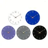 Zegary ścienne Nordic Silent Quartz Clock Digital Creative Decor Domowe Dekor okrągły drewniane ozdoby barowe do studiowania