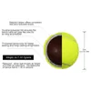 6st Pack Color Tennis Balls Starndard 25inch Polyester Felt Dog Advanced Training Ball 240108