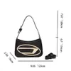 Design 2024 Spring/Summer Portable Underarm Women's Handbag Millennium Spicy Girl Style Silver Shoulder Crossbody Bag