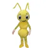 2024 Nouveau costumes de mascotte de fourmi jaune / violet