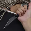 Couteau Mini lame fixe tactique Portable couteau d'extérieur couteaux de poche survie Camping équipement EDC outils couteau d'auto-défense K gaine