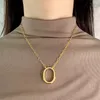 designer necklace for women silver necklaces Vintage simple Jewelry Necklace Luxury Style Letter Gift Accessories