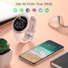 Watches 2021 Women Smartwatch Sport Fitness Touch Screen Smart Watch Heart Rate Activity Tracker Fitness Watch for Women Men Android iOS