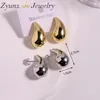 Stud Earrings 5 Pairs 3 Sizes Stainless Steel Round Ball Water Drop Earring Women Jewelry Trendy Gold Plated Accessories