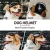 Óculos de sol capacete para cães e óculos de sol para cães, proteção uv, chapéu esportivo para cães de estimação, motocicleta, chapéu de segurança rígido