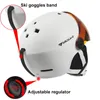 MOON Goggles Лыжный шлем Цельнолитой PCEPS Высококачественный лыжный шлем Спорт на открытом воздухе Лыжные сноубордические шлемы для скейтборда Дети 240108