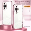 Cajas del teléfono celular Nova 11 Plating Funda transparente a prueba de golpes para Huawei Nova 11 Pro 7i 8i 9 10 SE Pro Y90 5T Funda para teléfono Capa suave Nova11L240105