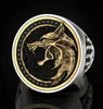 Klassieke Tweekleurige Wolf Hoofdringen Voor Mannen Vintage Mode Punk Gothic Party Ring Mannelijke Dier Punk Sieraden Verjaardagscadeau2303902