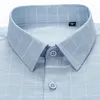 Camicie eleganti da uomo Camicia da uomo scozzese a maniche lunghe da uomo da lavoro Camicia da ufficio sociale Casual Vestibilità regolare senza tasca Abbigliamento da uomo