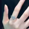 Designer Vivienewestwood Rings for Women Empress Dowager Saturn Mini Ring for Female Crowd Design Sense Index Finger Ring Fashion Personality Planet Black Diamond