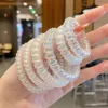 Hair Accessories 5Pcs/Set White Color Band Elastic Small Telephone Wire Rings Rope Frosted Spiral Cord Hairband Ponytail Holder