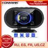 Tools New KONNWEI KW206 OBD2 OnBoard Computer Auto Car Digital Computer Display OBD 2 Scanner Fuel Consumption Water Temperature Gauge