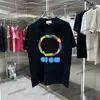 xinxinbuy 2024 Men designer Tee t shirt Paris Colorful letter printing women black white yellow blue S-3XL