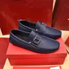 Scarpe di lusso firmate Scarpe da uomo Mocassino in pelle rossa Slip On Nuove scarpe eleganti da uomo Giordano Gancini nere marroni con scatola originale