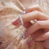 Designer Liebe Ring Luxus Marke Klassische S925 Sterling Silber Eine Schicht Kristall Zirkon Für Frauen Hochzeit Schmuck