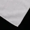 C005 White cotton 12 pieces picot lace handkerchief with straight edge women/ladies wedding blank hankies 240108