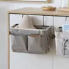 Förvaringslådor enkel installation väska hållbar säng för hemmet sovrum sovsal hängande arrangör med fickor rymdbesparande