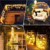 1PC 50LLES USB Fairy Light, Copper Drut Light, Girland Night Lamp, Home Room Indoor Wedding świąteczne Dekoracja świąteczna 1.65'X3.39 ''