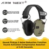 NRR23DB Slim Electronic Muff Electronic Shooting Earmuff Tactical Hunting Hearing Protective Headset High Quality 240108