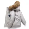 Casual inverno masculino sólido pato para baixo jaqueta destacável gola de pele pensar quente com capuz puffer casaco streetwear topo parka roupas 240106