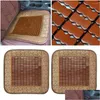 Autostoelhoezen Ers 2Pack Houten Er Mas/Back Cooling Mat Kantoorkussenbenodigdheden Drop Delivery Auto's Motoren Interieur Acces Otxma