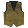 Gilet da uomo Paillettes Gilet per discoteca Prom Party Smoking di lusso Gilet Papillon Fazzoletto Gemelli Matrimonio Sposo Custome