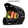 MTB Cycling Helmet Full Face Ultralight DH BMX Motocross OffRoad Adult Bicycle Racing Head protection Accessories Safety equip 240108