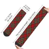 Meias masculinas royal stewart tartan cruz xadrez harajuku meias absorventes de suor durante toda a temporada acessórios longos para presentes unissex