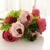 Decorative Flowers Artificial Flower Vase For Home Decoration Accessories Wedding Scrapbook Peony Candy Box Arrangement