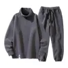 Men's Tracksuits Men Joggers Set Sweatshirt Adjustable Waist Pants Warm With Elastic Casual For Comfort