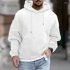 Men's Hoodies 2024 Autumn Large Casual Loose Fashion Sweater Coat Jacquard Hooded Lace Up Long Sleeve Pullover