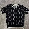 디자이너 여성 스웨터 핑크 니트 티 G 문자 패턴 캐주얼 인쇄 g ​​t 셔츠 풀 오버 쇼트 슬리브 스웨트 셔츠