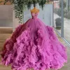 Dresses 2023 pink Quinceanera Dresses Ball Gown Sweetheart Off Shoulder big ball gown Lace Sequined Crystal Beads Corset Back Dress Sweet