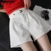 Damen-Shorts, Vintage, hohe Taille, Denim-Shorts, klassischer koreanischer Stil, weites Bein, kurz, lässig, Sommer-Damen-Shorts, Jeans, Damen, heiße kurze Pfannen, Damen, YQ240108