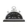 Table Clocks Creative Desktop Clock Silent Scanning Second Ornament Home Office Decoration Quartz