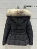 High-End-Luxus-Buchstaben, hochwertige kurze Daunenjacke, Markendesign, Winter, warm halten, Fuchspelz mit Kapuze, Damen, Y2K-Entendaunenoberteil, S-XL 240106