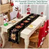 Décorations de Noël Chemin de table de Noël Décorations de joyeux Noël 2023 pour la maison Nappe Navidad Noel Kerst Cadeaux de Noël Année 2024 Natal 230828