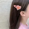 Designer meninas presilhas mulheres clipes clássico amor carta hairpin hairclips moda headbands crianças menina acessórios de cabelo
