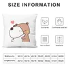 Pillow PANDA BEAR Bubu And Dudu HUGS Love Trend Throw Cover Pillowcases For Pillows Decorative Living Room