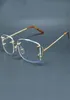 Occhiali da vista Clear Wire C Occhiali da vista quadrati senza montatura Montature per occhiali Vintage Occhiali da vista Desinger Luxury Carter Clear Optical Fi2084413