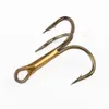 100pcs Treble Hook #4-#12 Saltwater Fishing Hook Sharp High Carbon Steel High Strength Spinner Hard Bait Sea Fishing Hook Bass 240108