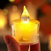 1pc 6,5 cm piccola lampada a candela a forma di lacrima, simulazione elettronica LED senza fiamma a lume di candela, luce da tè, compleanno, matrimonio, festa, vacanza, luce decorativa per scena creativa